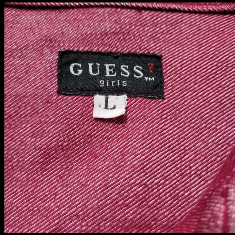 Guess Jean Vest Sz L - Picture 3 of 4